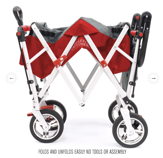 Creative Wagons Silver Series Stroller Wagon