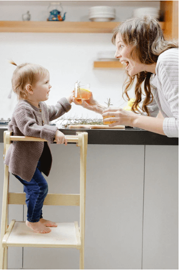 Mommy's Little Helper Adjustable Natural Learning Tower