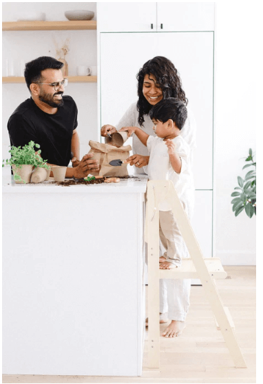 Mommy's Little Helper Adjustable Natural Learning Tower