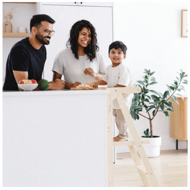 Mommy's Little Helper Adjustable Natural Learning Tower