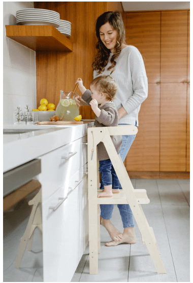 Mommy's Little Helper Adjustable Natural Learning Tower