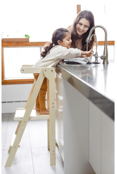 Mommy's Little Helper Adjustable Natural Learning Tower