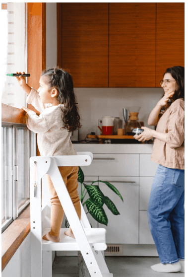 Mommy's Little Helper Adjustable White Learning Tower