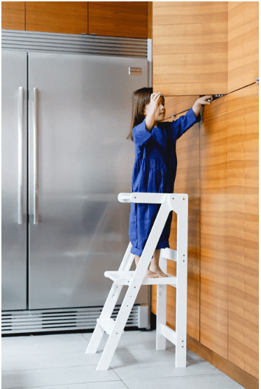 Mommy's Little Helper Adjustable White Learning Tower