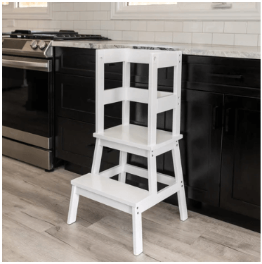 Mommy's Little Helper White Enamel Classic Learning Tower