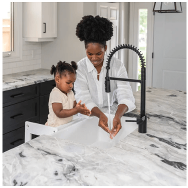 Mommy's Little Helper White Enamel Classic Learning Tower