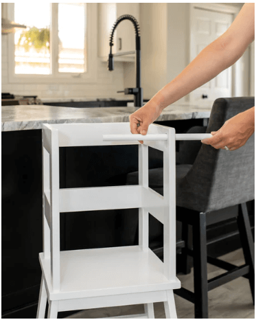 Mommy's Little Helper White Enamel Classic Learning Tower