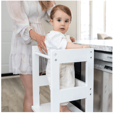 Mommy's Little Helper White Enamel Classic Learning Tower