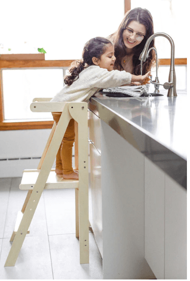 Mommy's Little Helper Fold N' Store Learning Tower Buddy Bundle