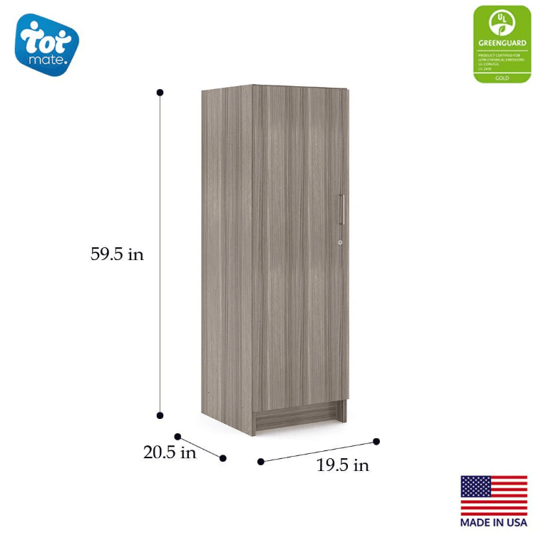 Tot Mate Single-Door Tall Storage Cabinet