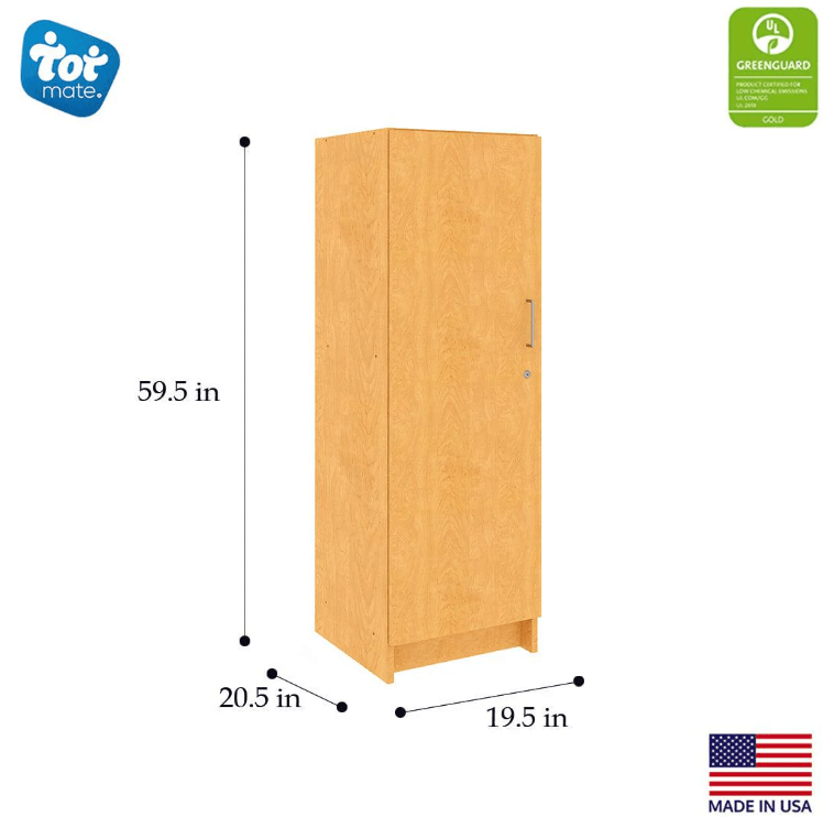 Tot Mate Single-Door Tall Storage Cabinet