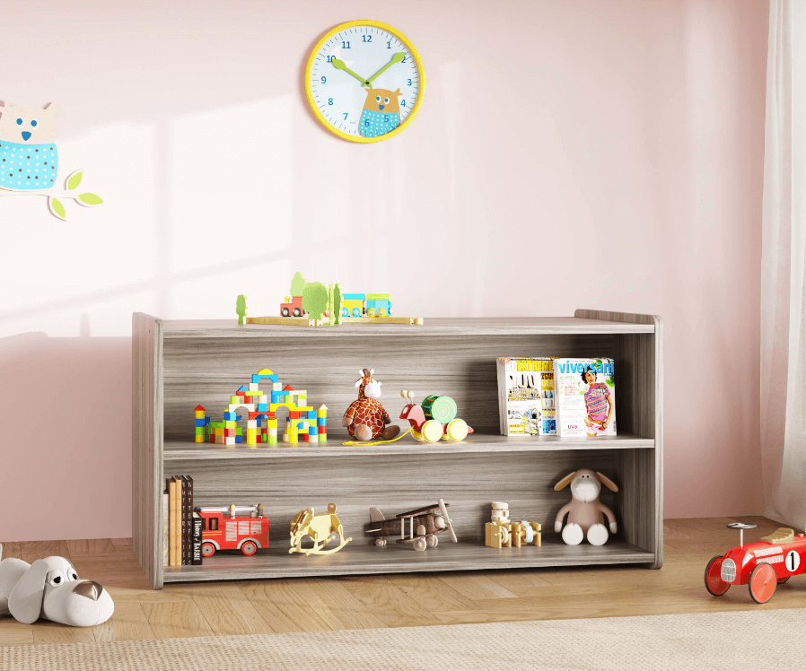 Tot Mate Toddler Double-Sided Storage Shelf