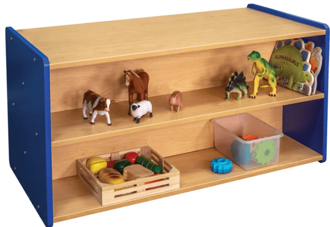 Tot Mate Toddler Double-Sided Storage Shelf