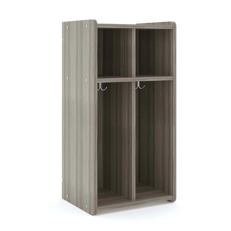 Tot Mate 2-Section Wall Locker with Cubbies