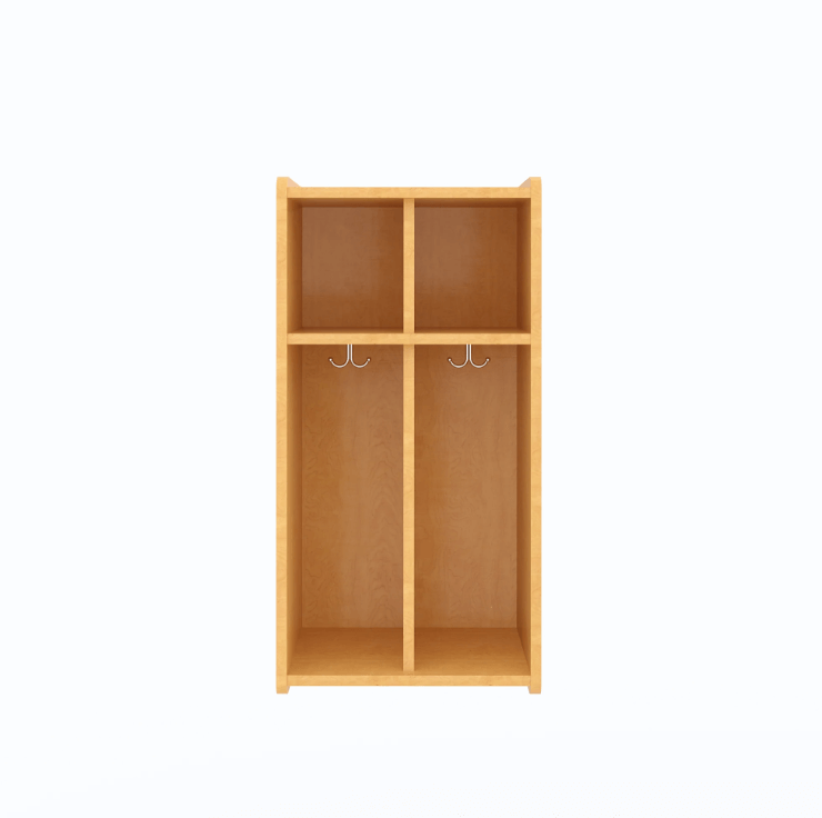 Tot Mate 2-Section Wall Locker with Cubbies