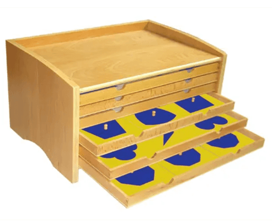 Kinderhuis Geometric Cabinet with 35 Inserts