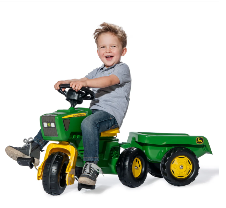 Kettler USA John Deere 3-Wheeled Pedal Tractor