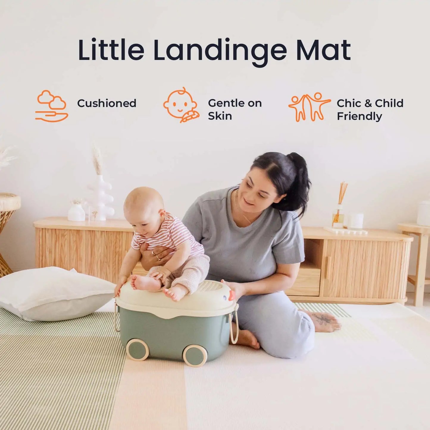 Tiny Land Double-Sided Baby Playmat Smiley Quest