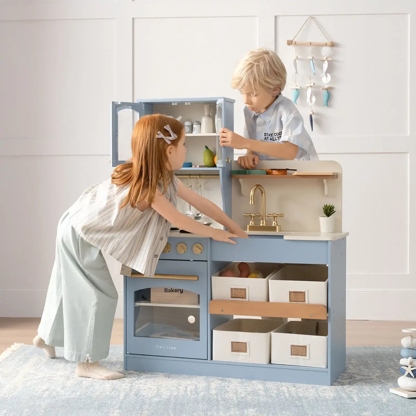 Tiny Land Serenity Wooden Kitchen Blue
