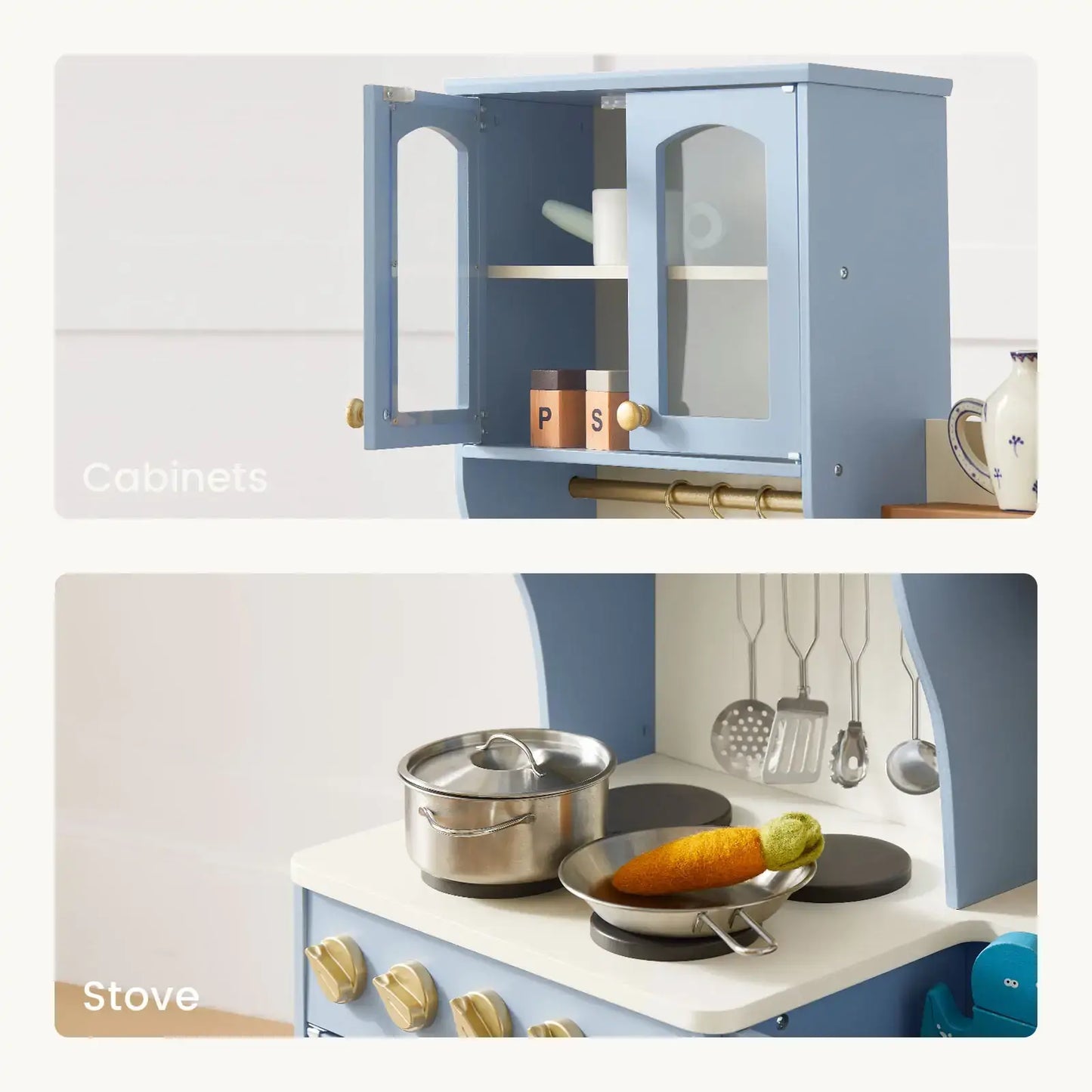 Tiny Land Serenity Wooden Kitchen Blue