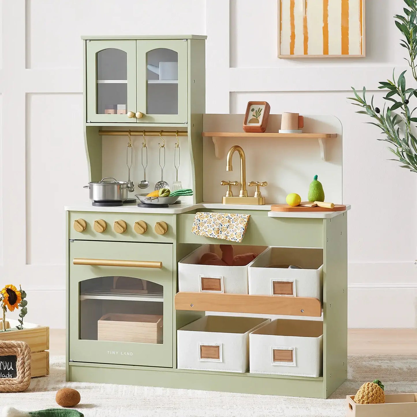 Tiny Land Serenity Wooden Kitchen Green