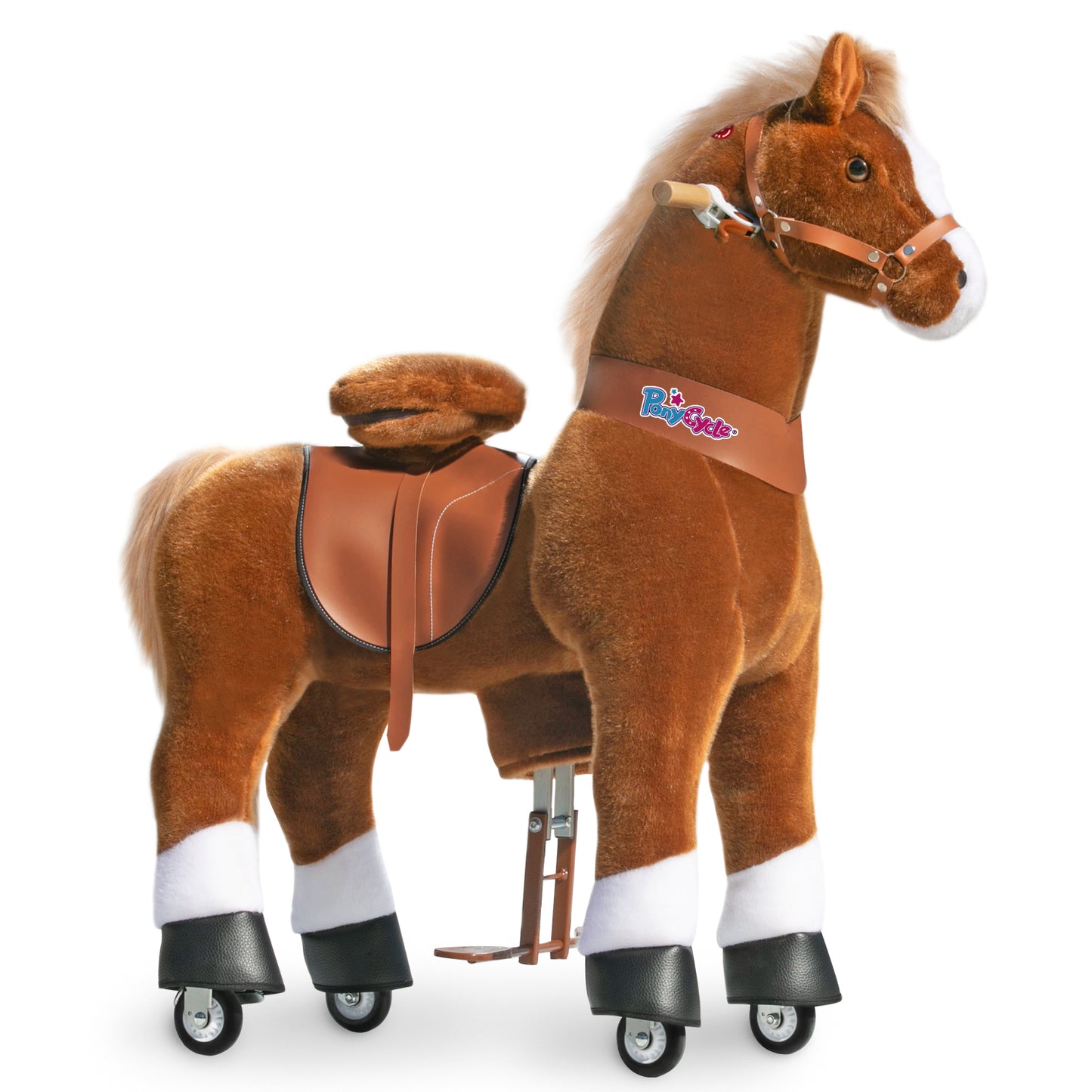 PonyCycle Brown With White Hoof Horse