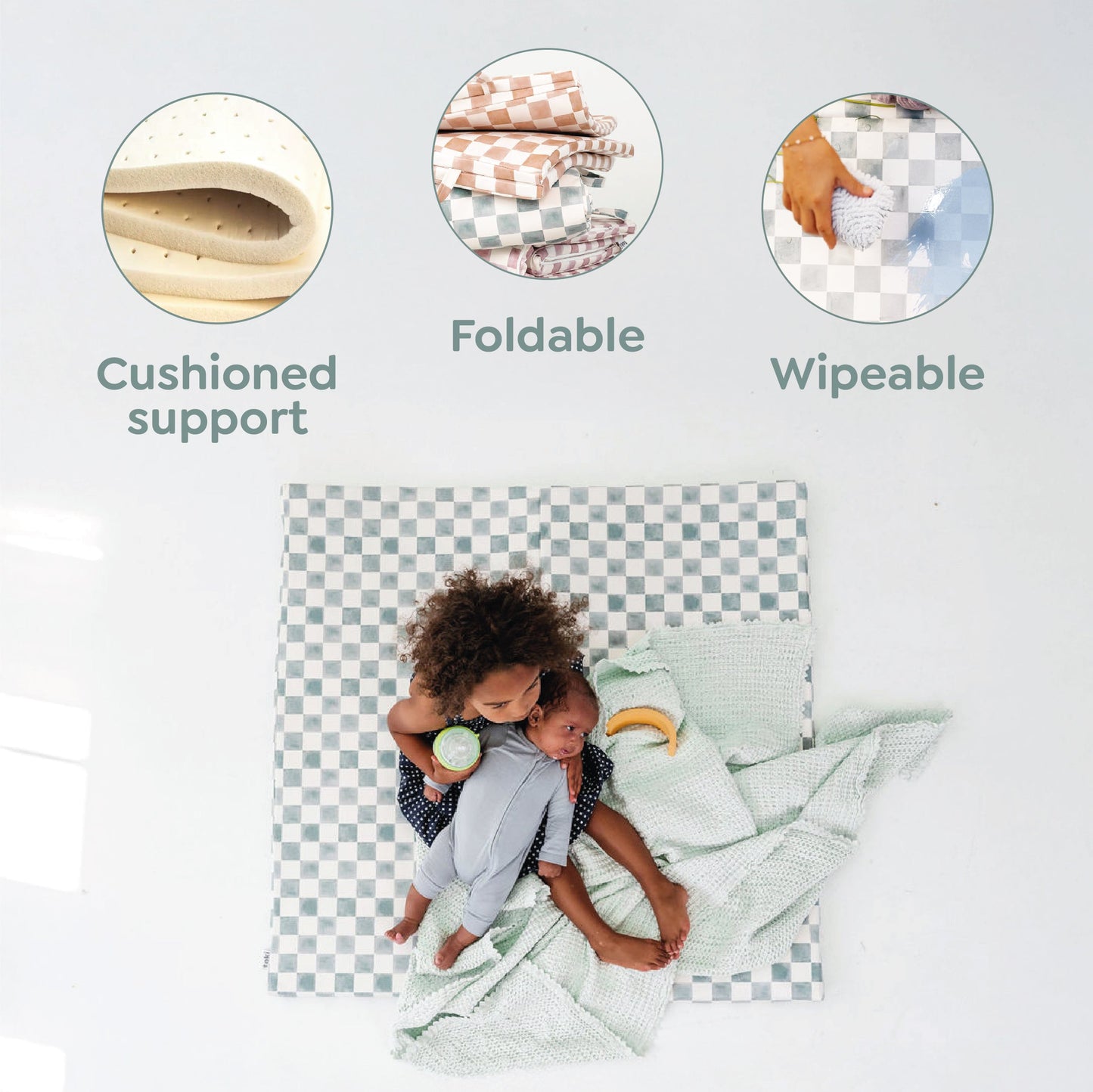 Toki Mats Terrazzo Chalk Vegan Leather Mat