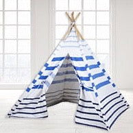 Role Play Kids Nautical Stripe Teepee Tent