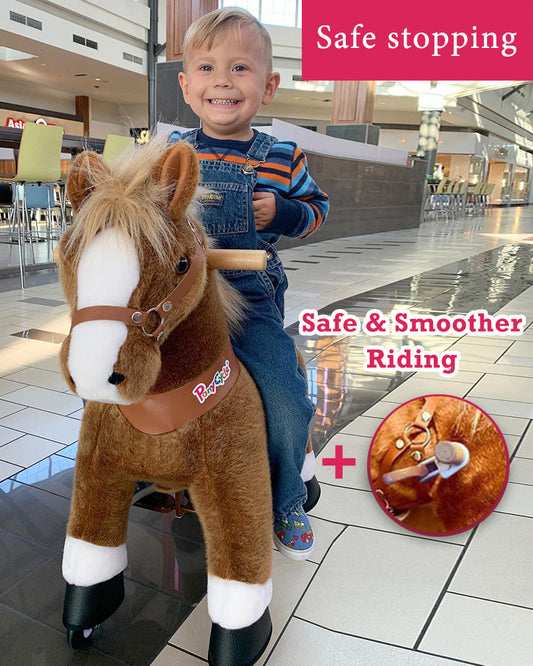 PonyCycle Brown With White Hoof Horse