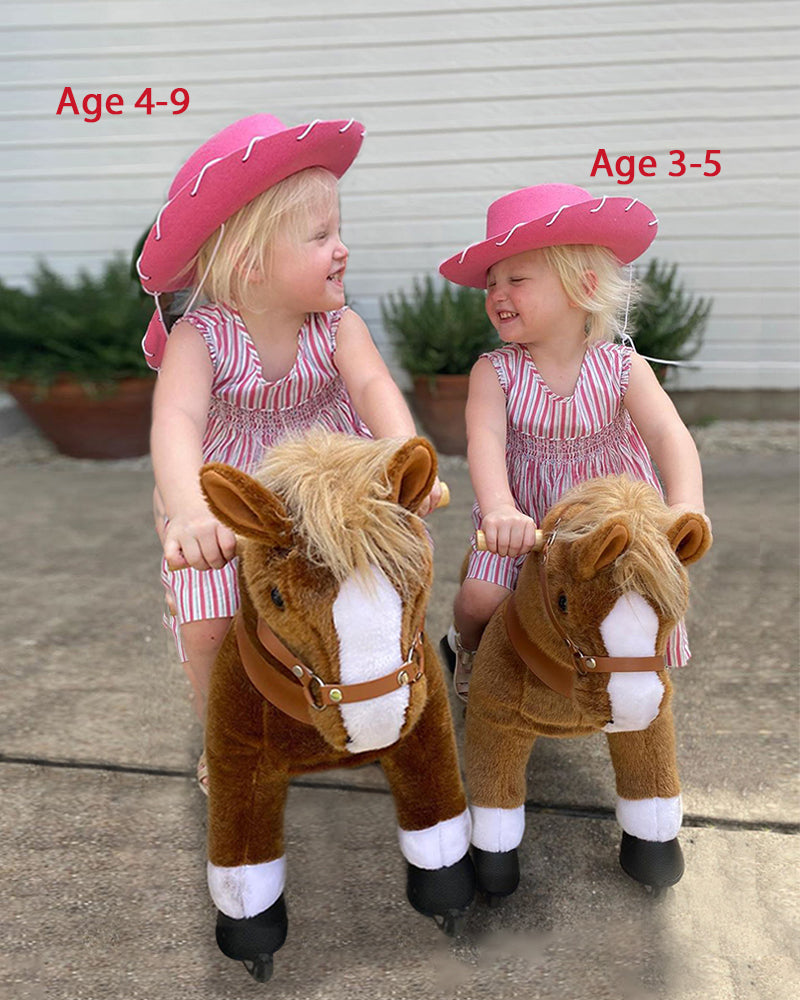 PonyCycle Brown With White Hoof Horse