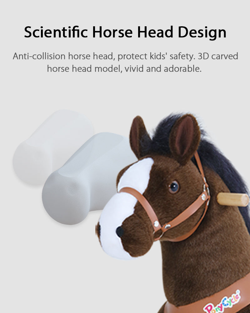 PonyCycle Dark Brown With White Hoof Horse