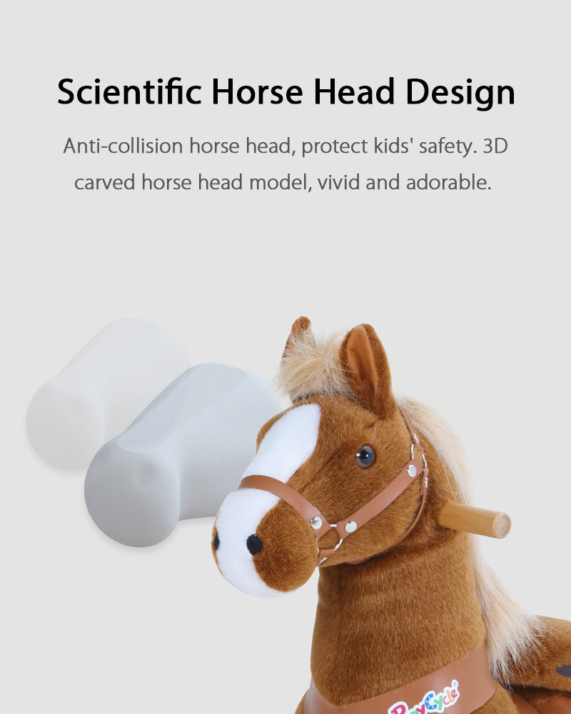 PonyCycle Brown With White Hoof Horse