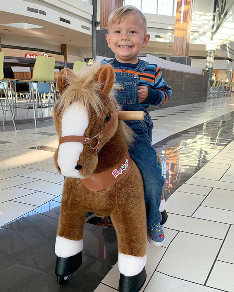PonyCycle Brown With White Hoof Horse