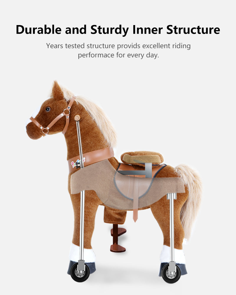 PonyCycle Brown With White Hoof Horse