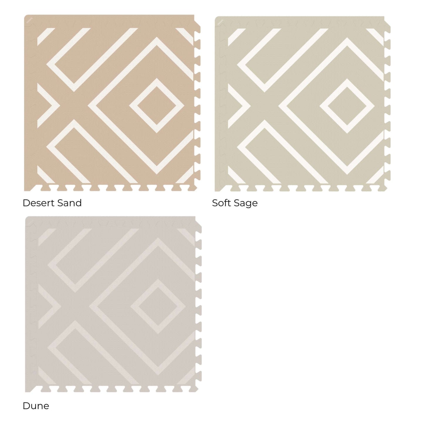 Eeveve Modern Blocks Play Mat Dune