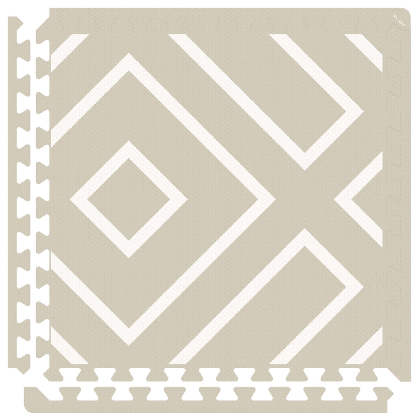 Eeveve Modern Blocks Play Mat Soft Sage