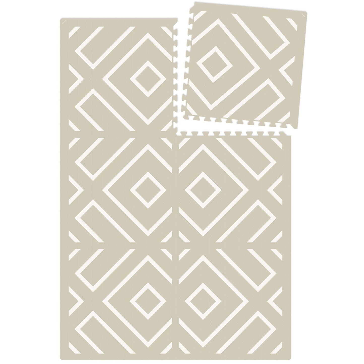 Eeveve Modern Blocks Play Mat Soft Sage