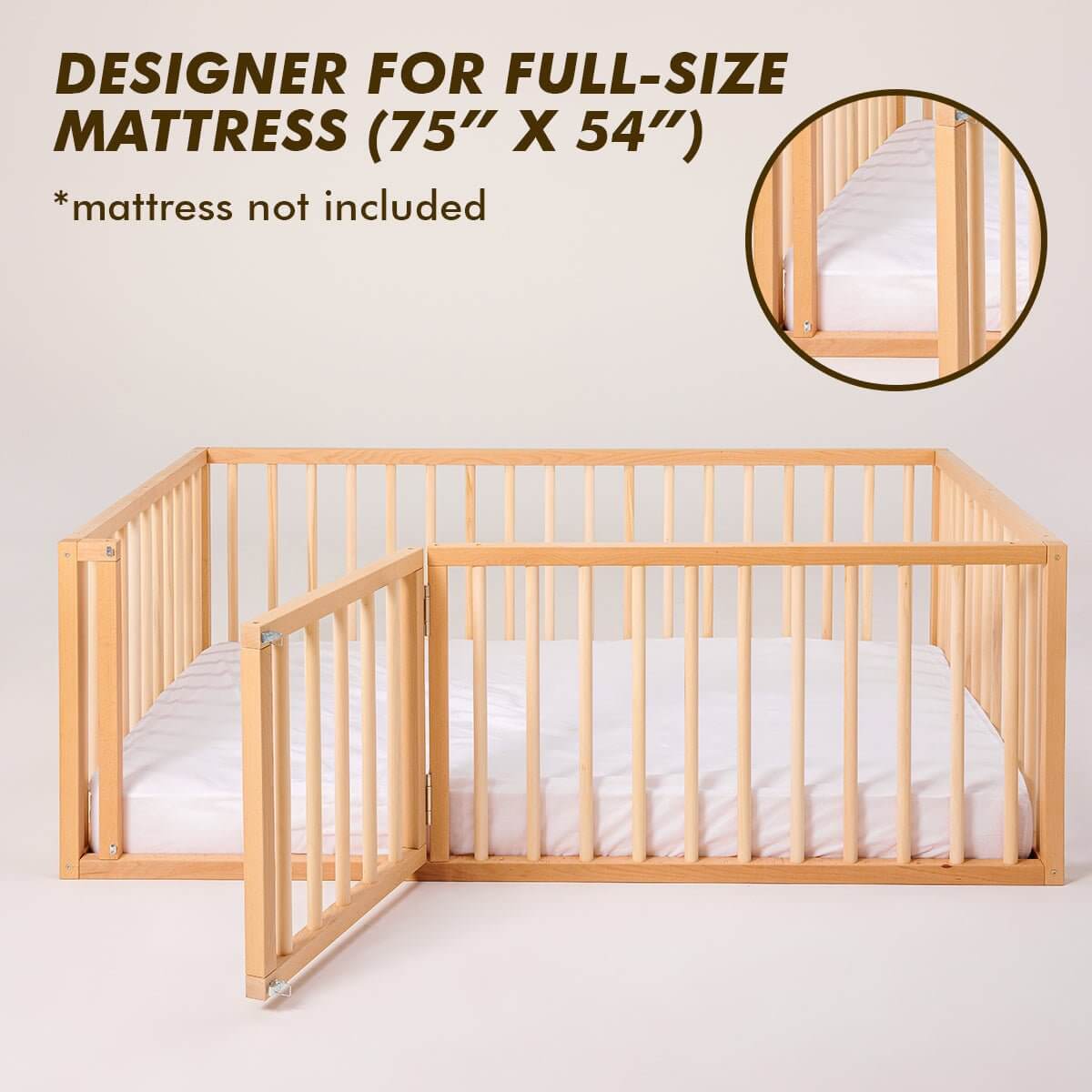 Goodevas Full Montessori Floor Bed Frame