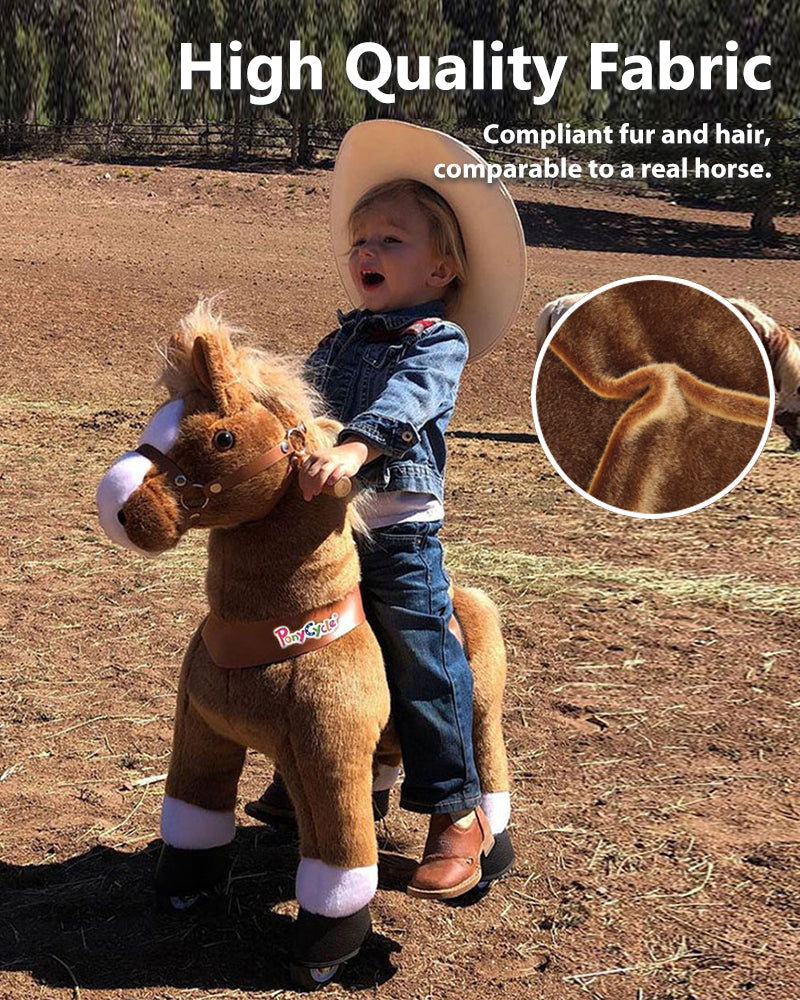 PonyCycle Brown With White Hoof Horse