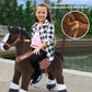 PonyCycle Dark Brown With White Hoof Horse
