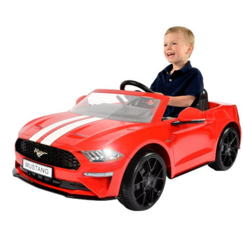 Magic Cars Electric Red Ford Mustang Ride On Car