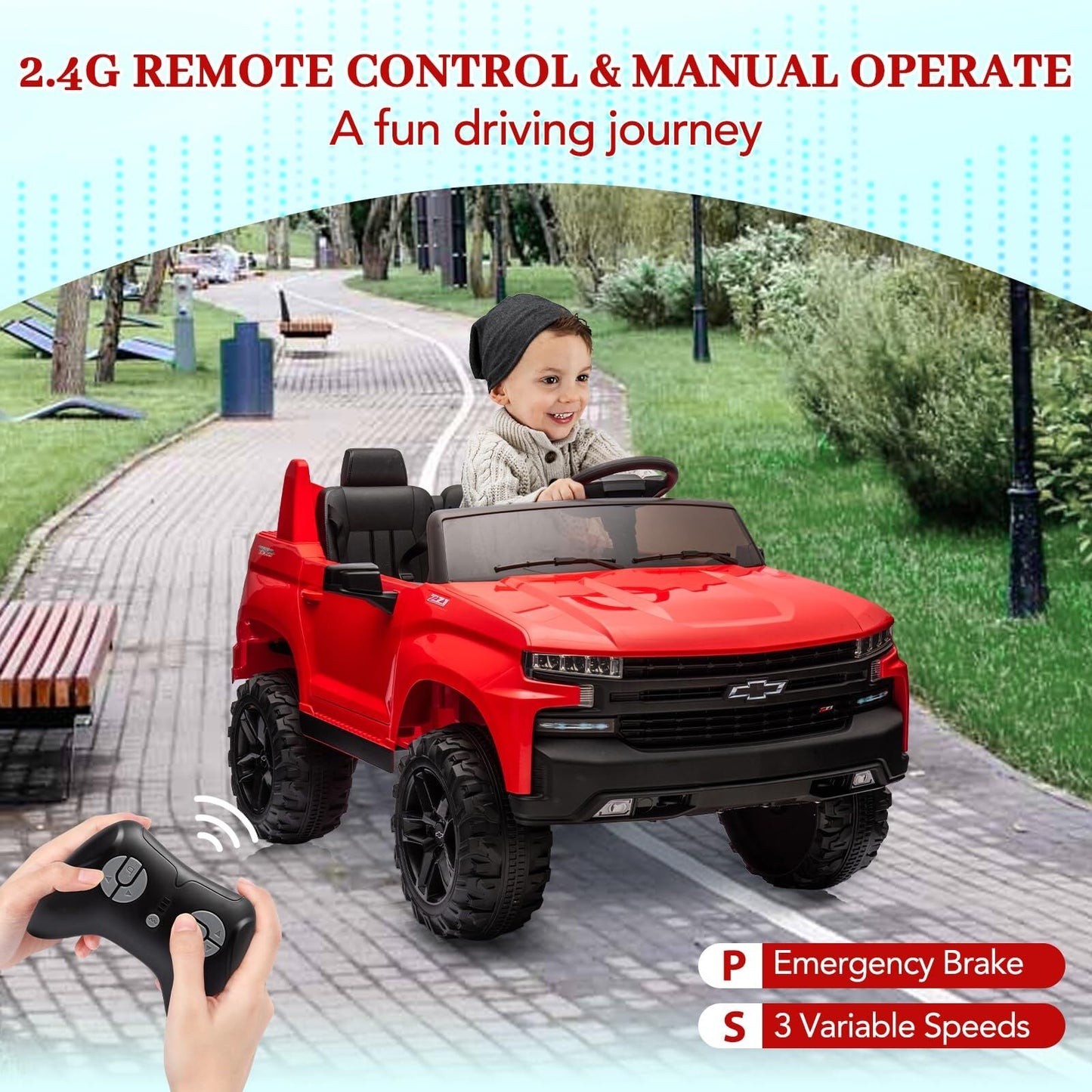 Magic Cars Ride-On Truck Chevrolet Silverado