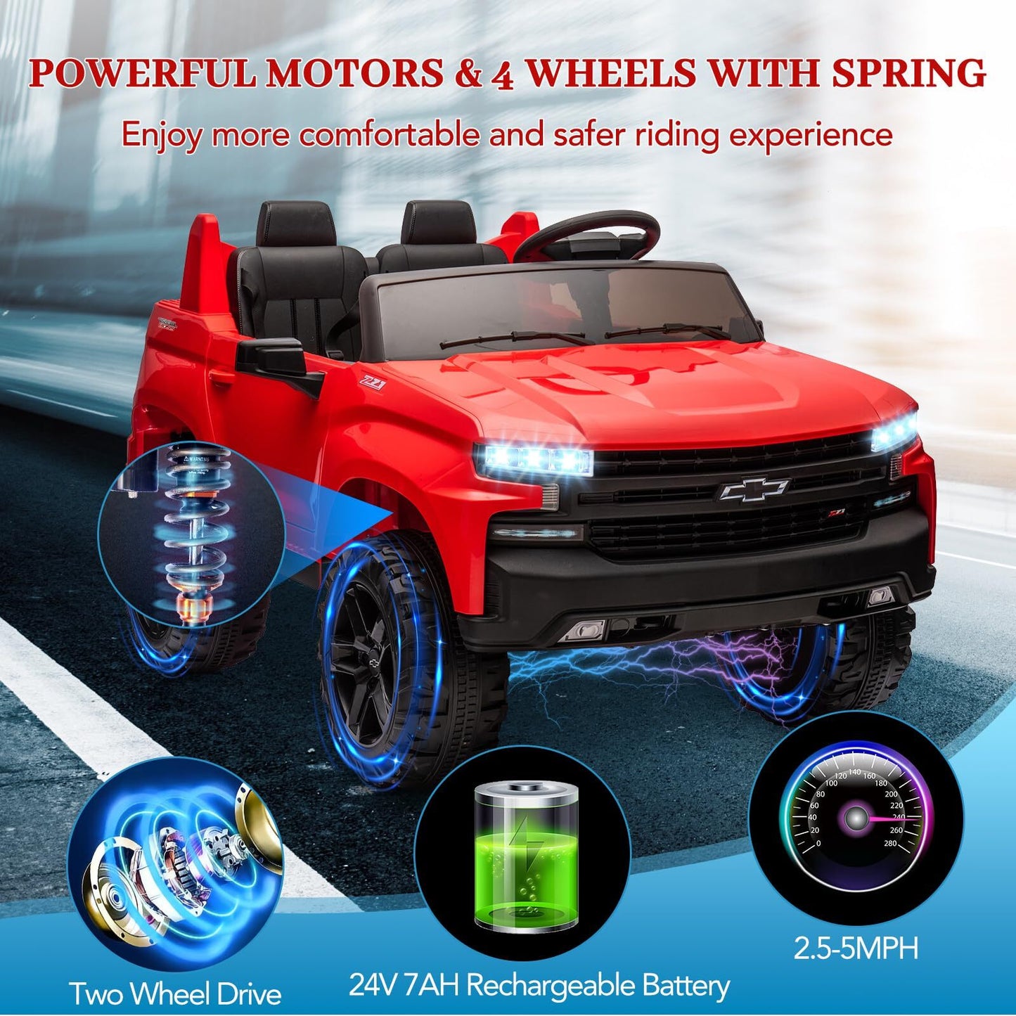 Magic Cars Ride-On Truck Chevrolet Silverado