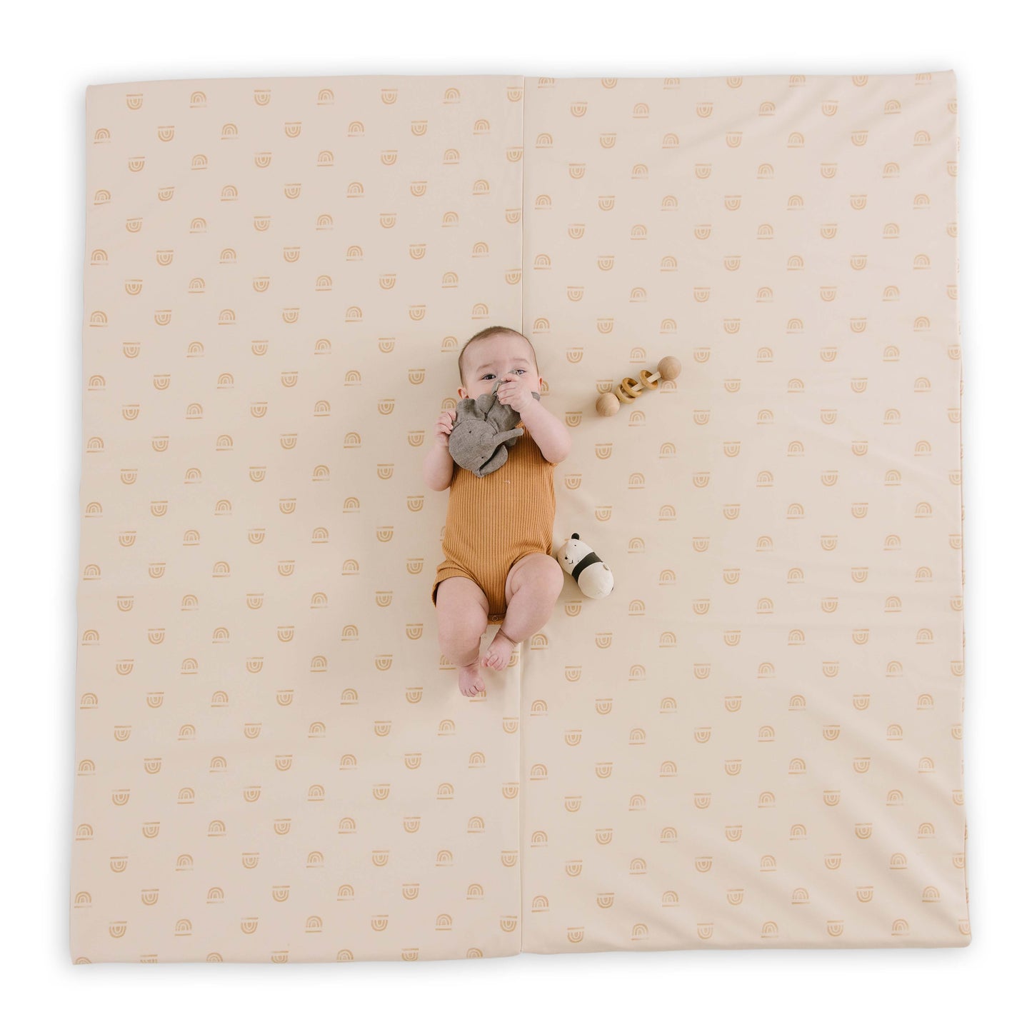 Toki Mats Rainbow Cream Vegan Leather Play Mat