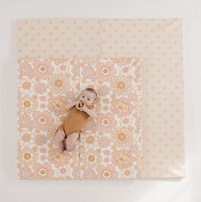 Toki Mats Rainbow Cream Vegan Leather Play Mat