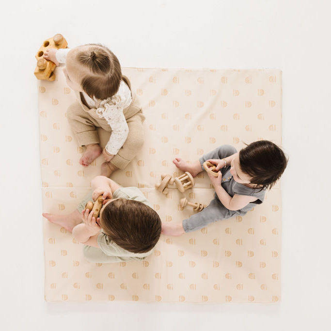 Toki Mats Rainbow Cream Vegan Leather Play Mat