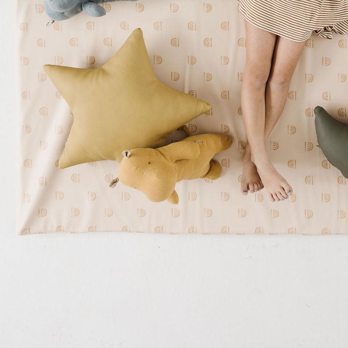 Toki Mats Rainbow Cream Vegan Leather Play Mat
