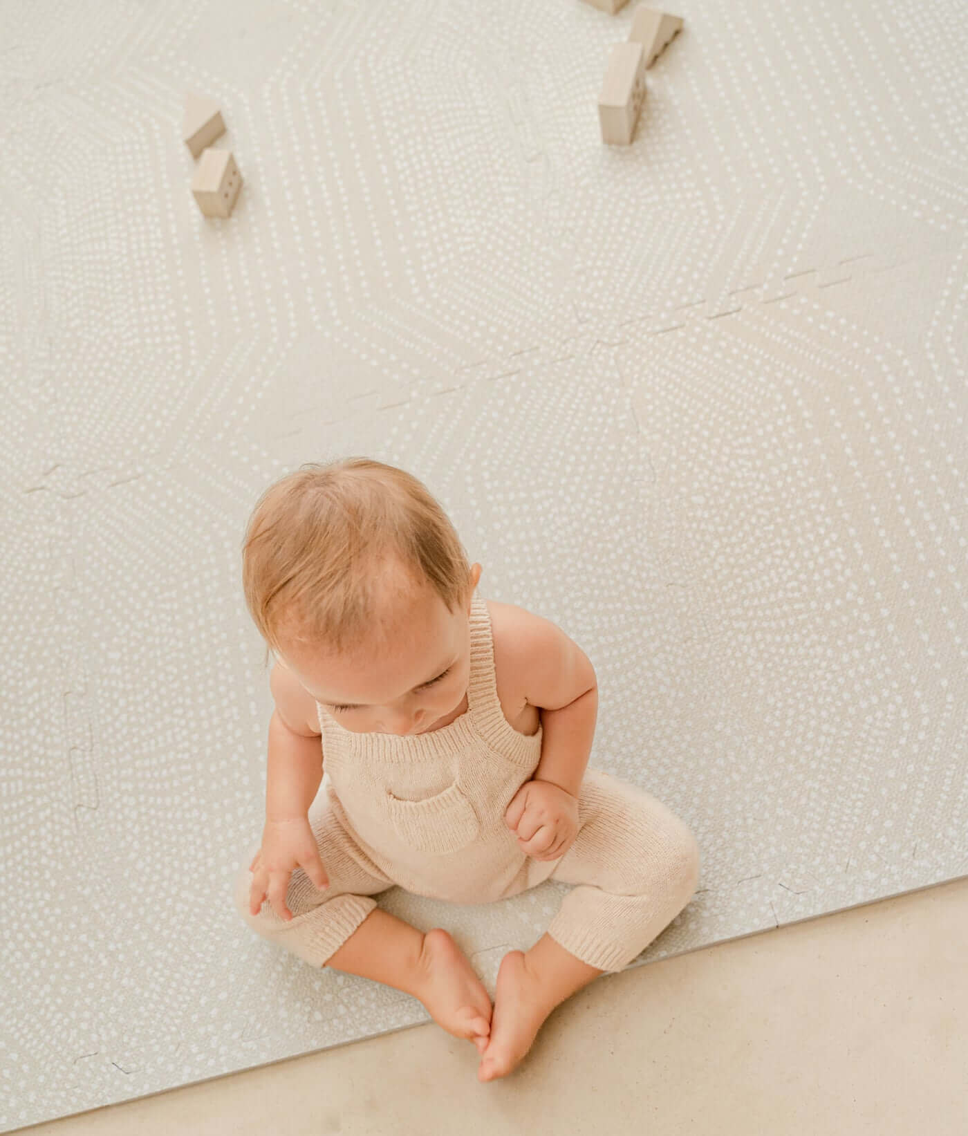 Toddlekind Premium Foam Playmat | Deco - Ecru