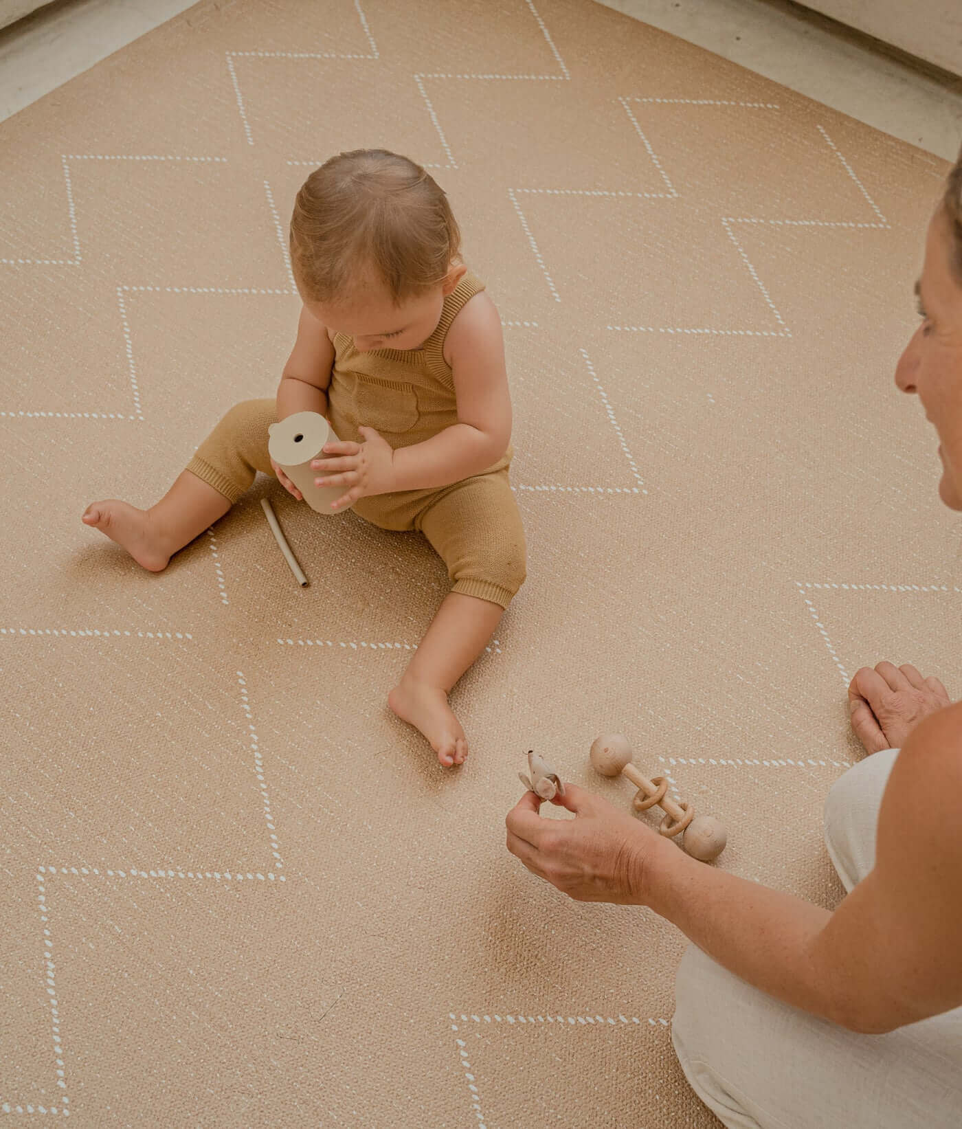 Toddlekind Premium Foam Playmat | Tulum - Sandstone