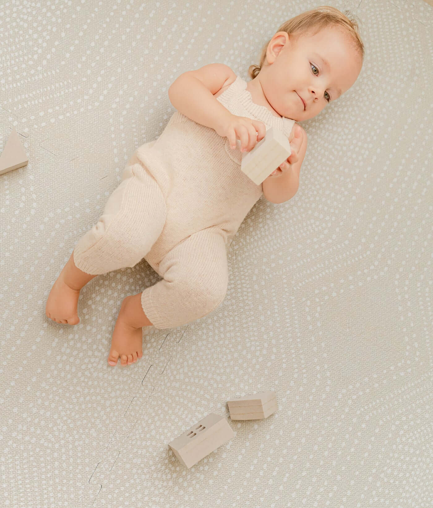 Toddlekind Premium Foam Playmat | Deco - Ecru